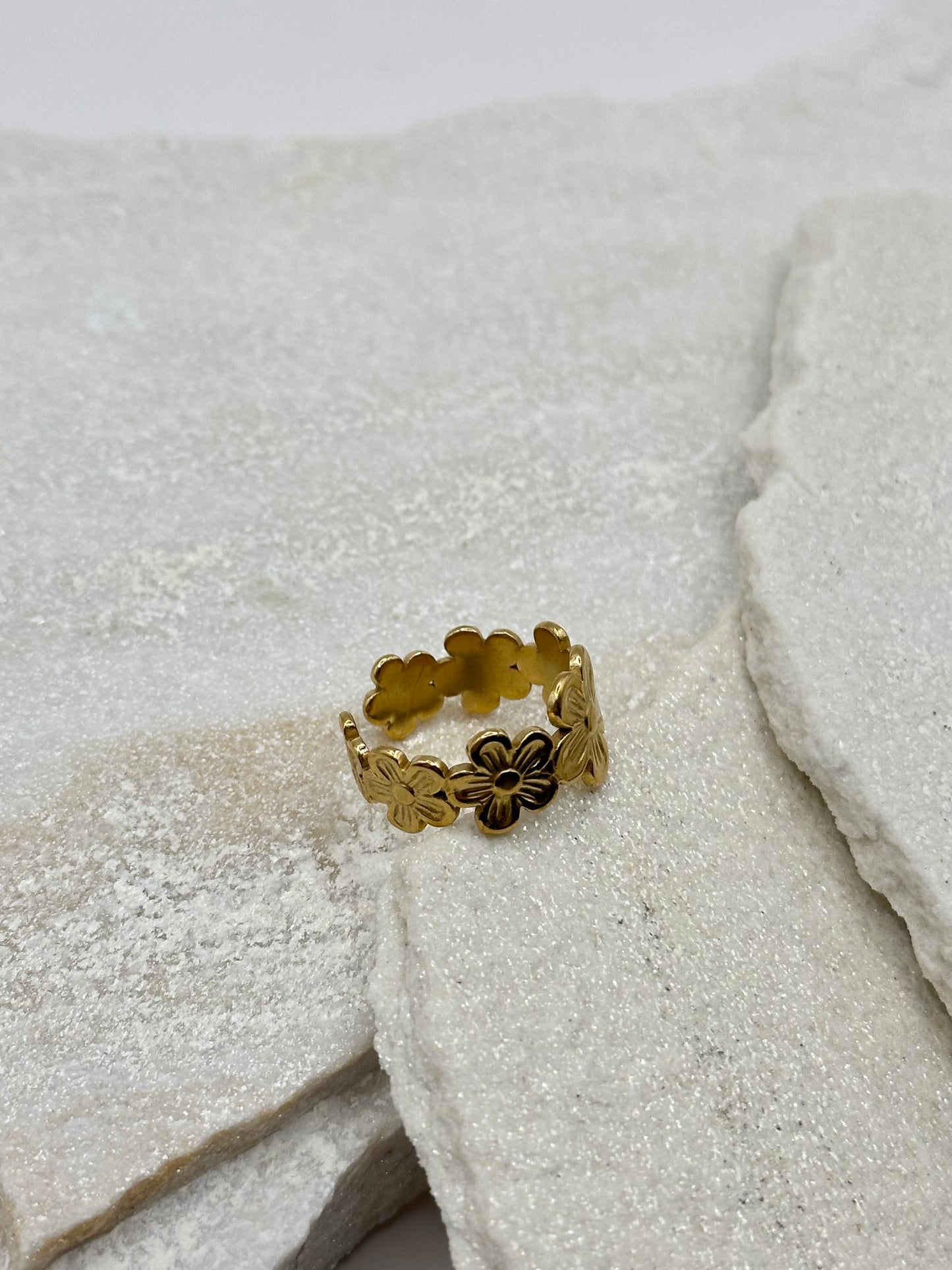 FLOWER RING GOLD
