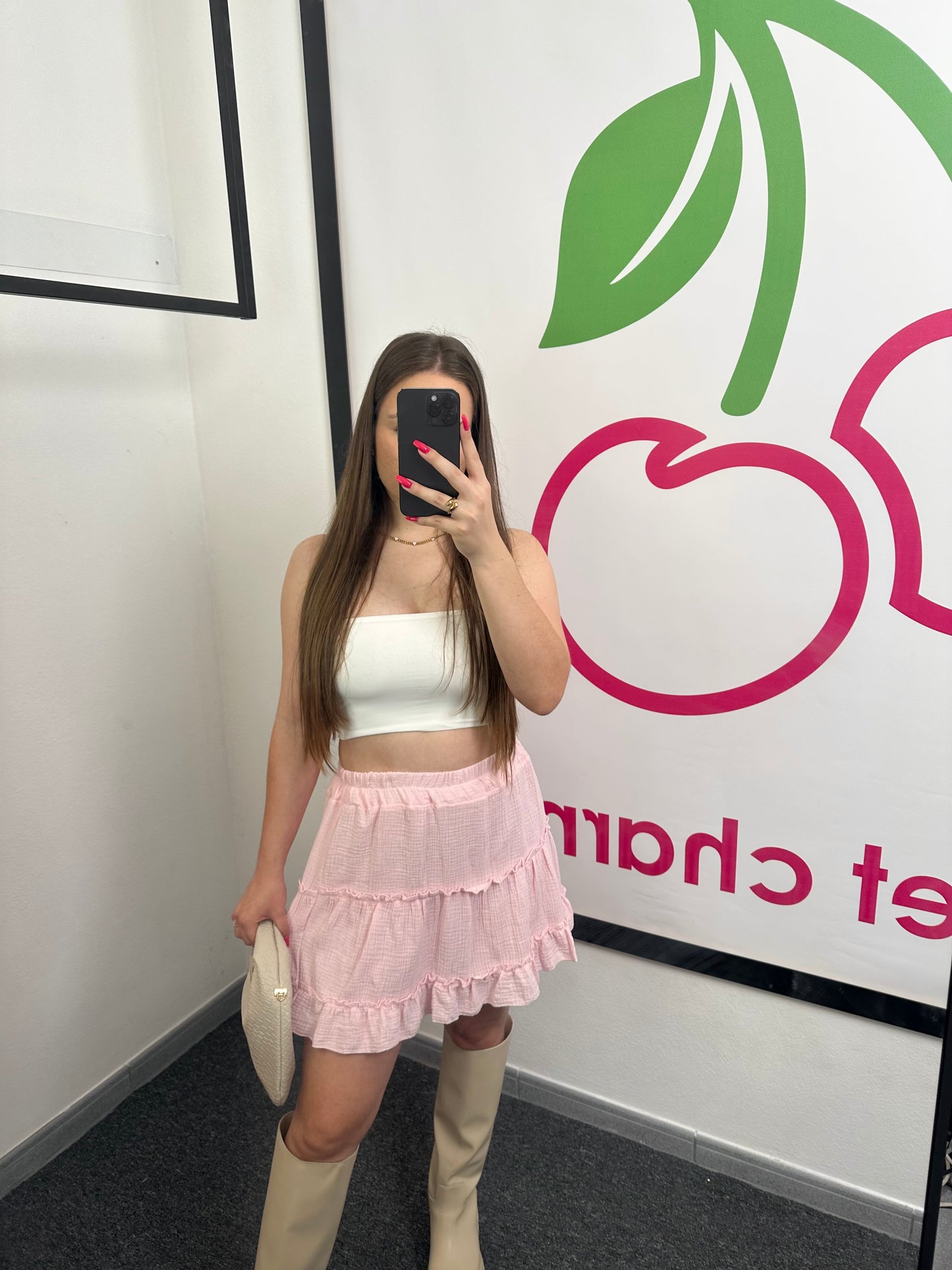 SKIRT "WAVY" Rosa
