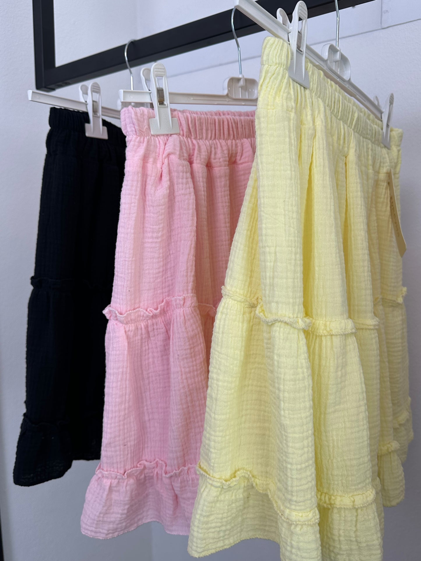 SKIRT "WAVY" Schwarz