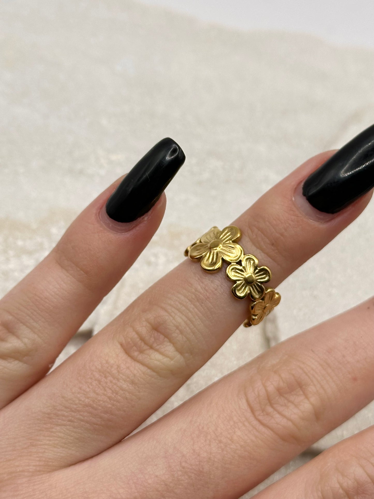 FLOWER RING GOLD