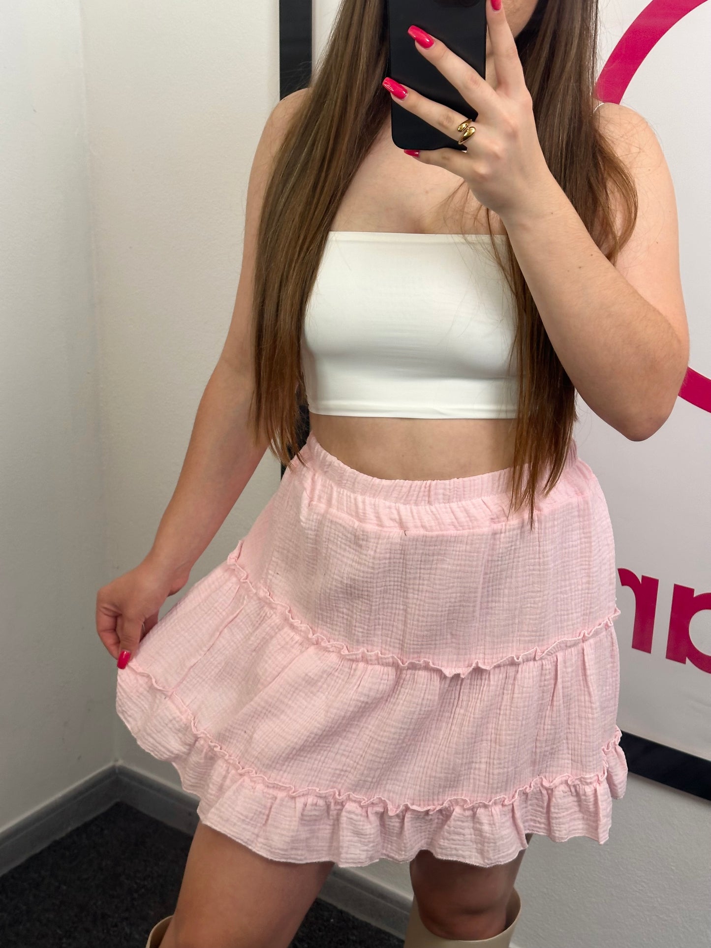 SKIRT "WAVY" Rosa