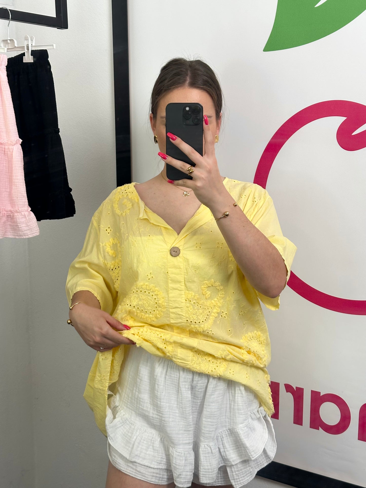 OVERSIZE HEMD "FLOWER“
