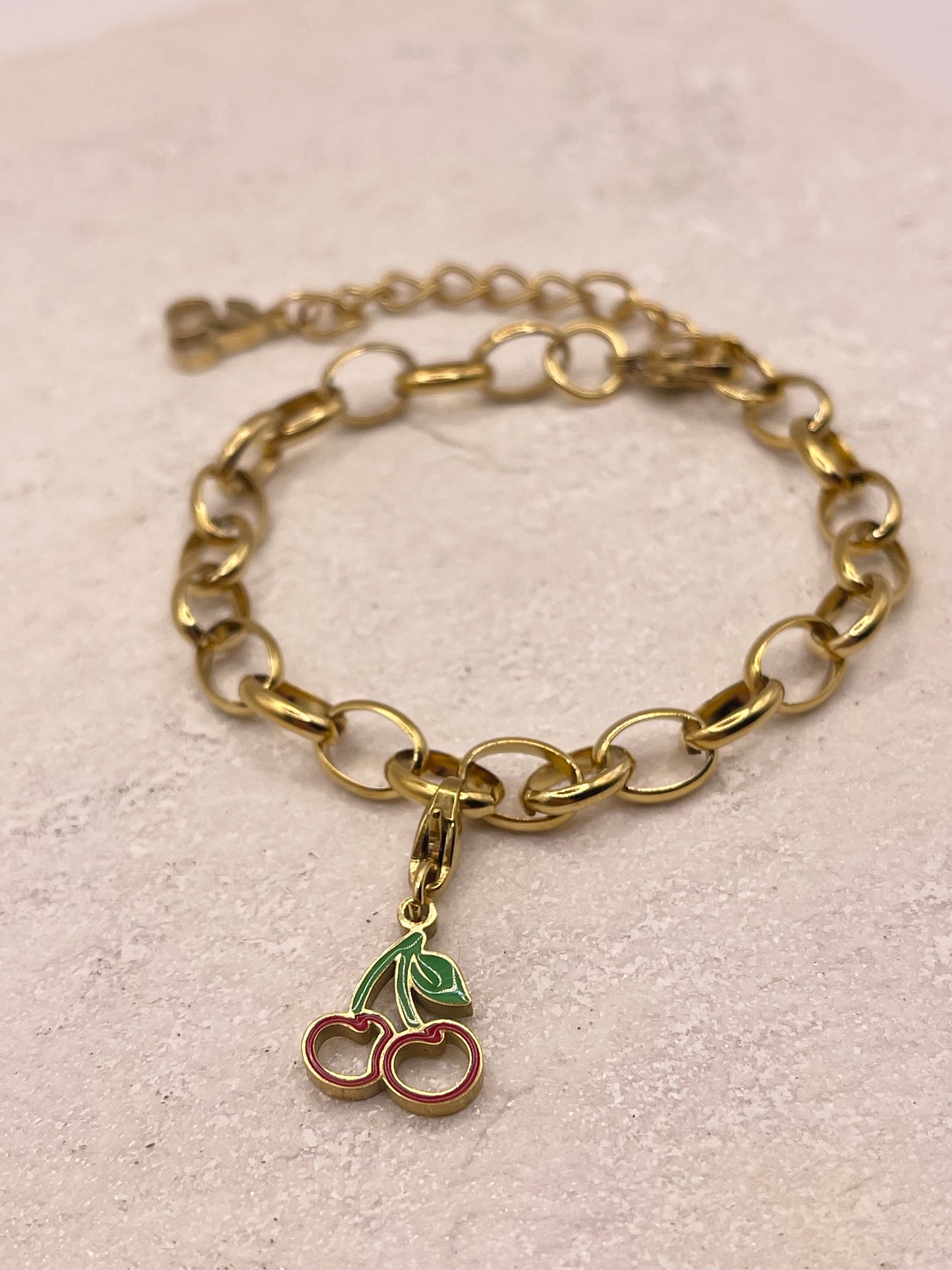 BRAND CHARM BRACELET INKLUSIVE CHARM GOLD