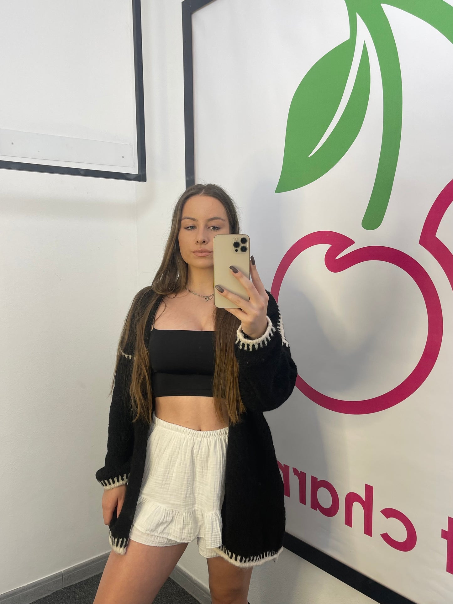 CARDIGAN "ROSI" in Schwarz