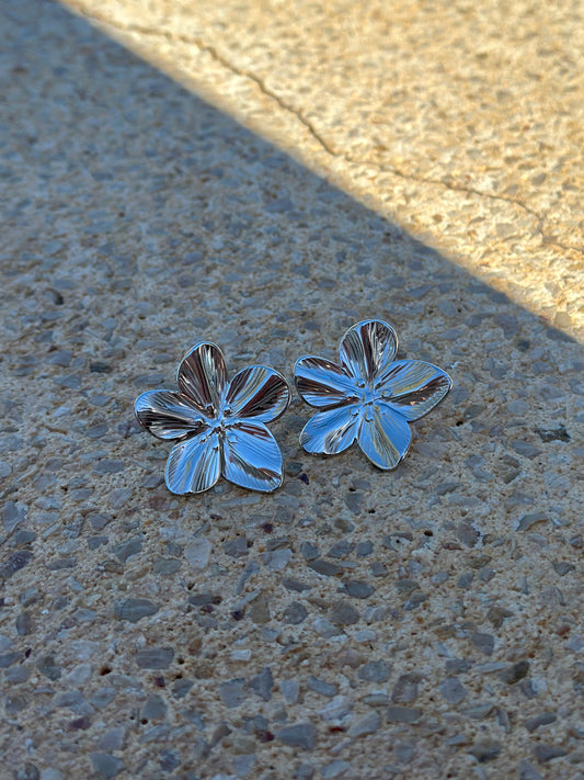 „FLOWER“ EARRINGS SILBER