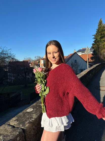 CARDIGAN  "SCHLEIFI" BURGUNDER