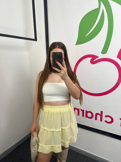 SKIRT "WAVY" Gelb