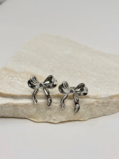 SCHLEIFEN EARRINGS SILBER