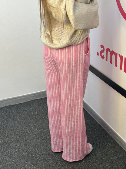 HOSE „STREIFI“ in Pink