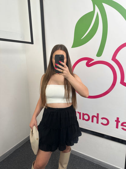 SKIRT "WAVY" Schwarz