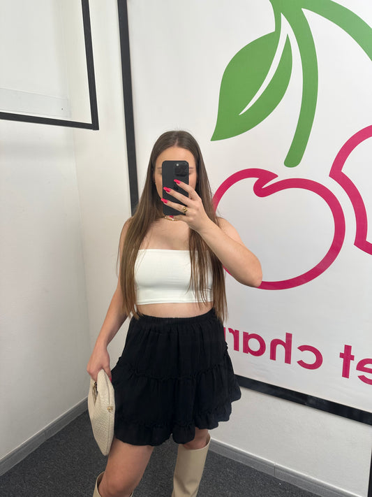 SKIRT "WAVY" Schwarz