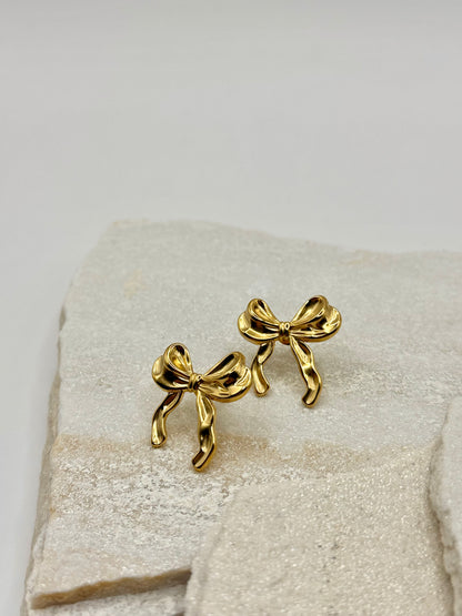 SCHLEIFEN EARRINGS GOLD