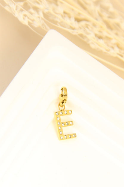 LETTER GLITTER CHARM