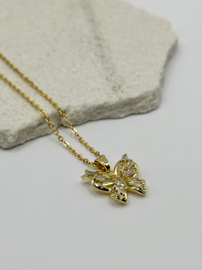 BUTTERFLY NECKLACE GOLD