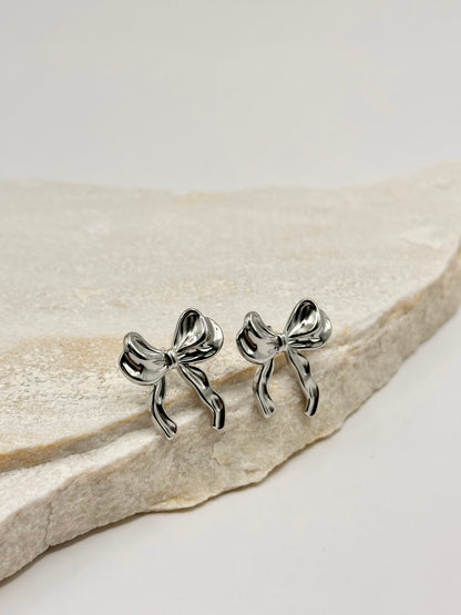 SCHLEIFEN EARRINGS SILBER
