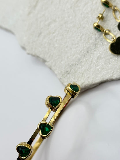 GOLDY GREEN BRACELET