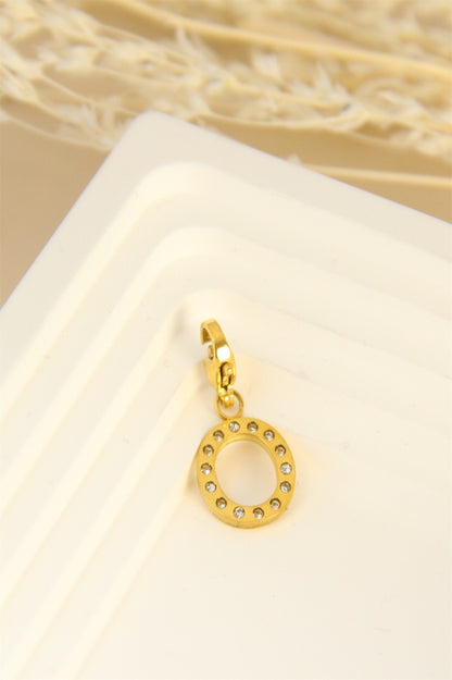 LETTER GLITTER CHARM
