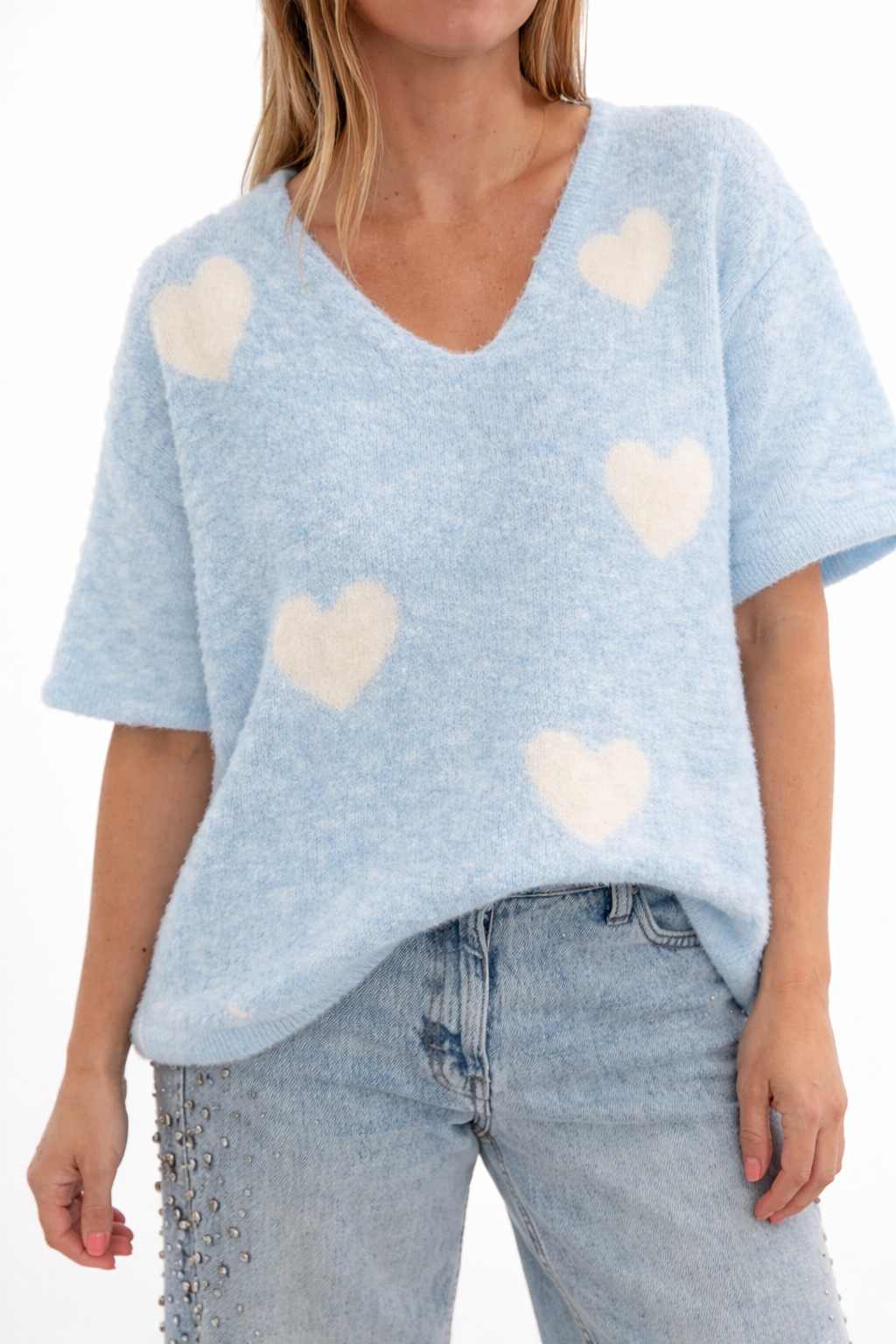 PULLOVER „HERZI" KURZARM