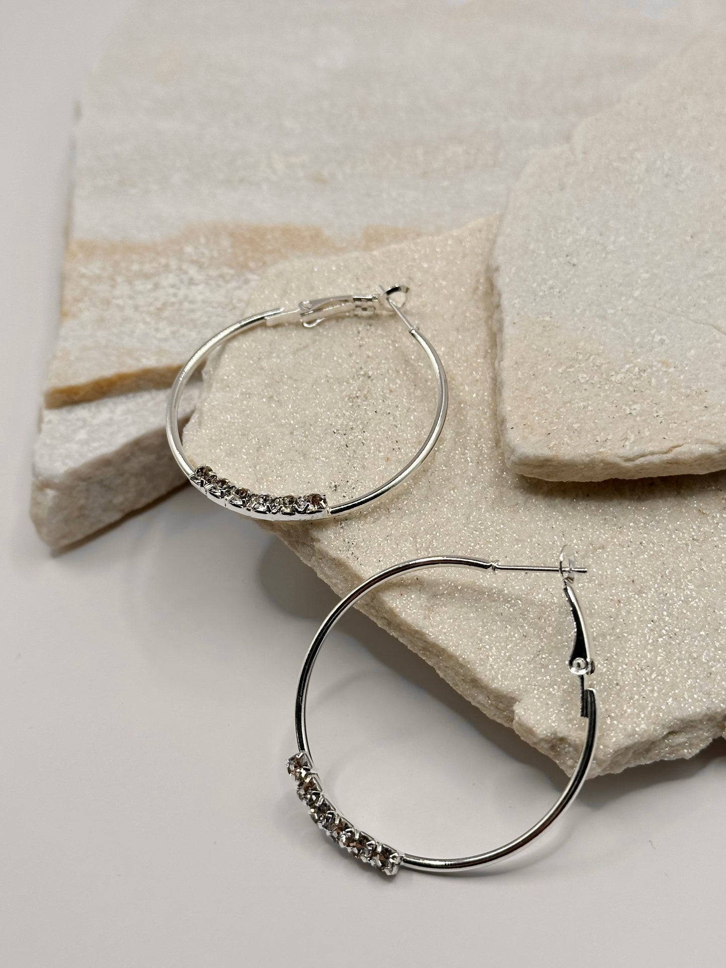 CREOLEN EARRINGS SILBER