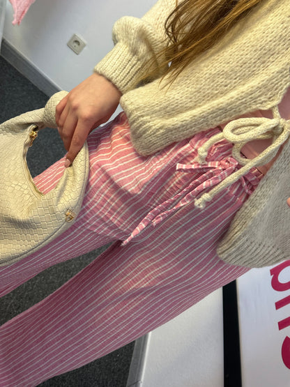 HOSE „STREIFI“ in Pink