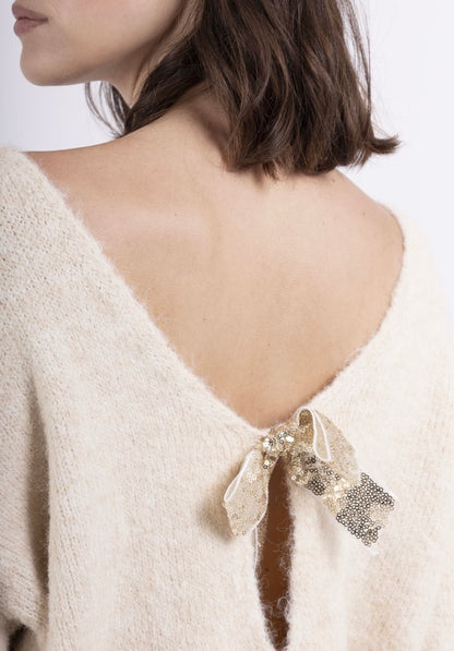 Pullover "GLITTER" mit süßen Schleifen