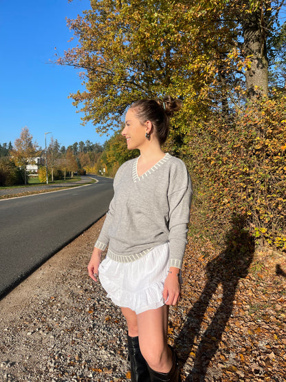 PULLOVER "EMMA" mit V-Ausschnitt