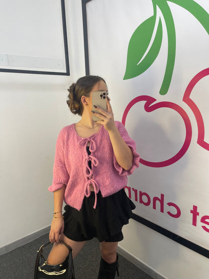 CARDIGAN  "BELLA" mit Schleifen