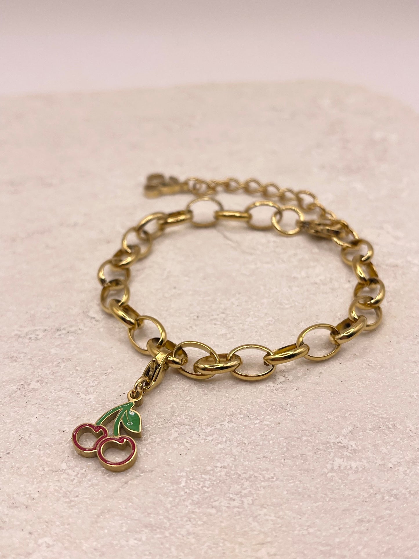 BRAND CHARM BRACELET INKLUSIVE CHARM GOLD