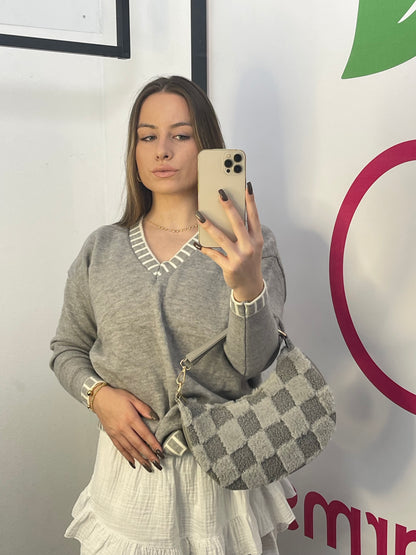 PULLOVER "EMMA" mit V-Ausschnitt